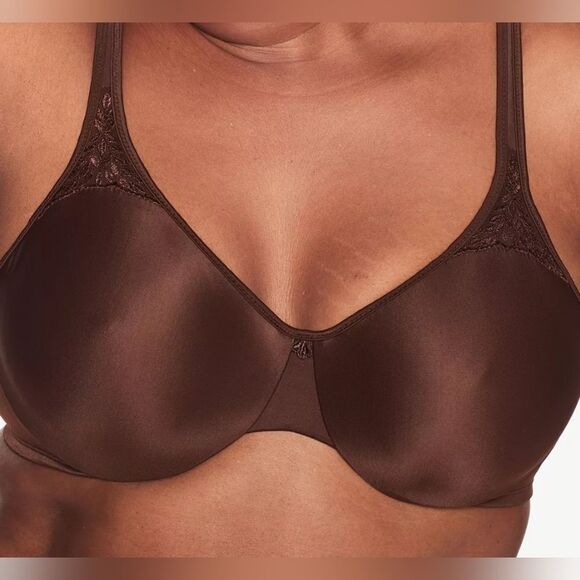 NEW 34C BALI MINIMIZER PASSION FOR COMFORT WARM COCOA DARK BROWN BRA 34 C NO TAG - Picture 1 of 5